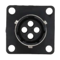 ITT Cannon Circular Connector, 4 Contacts, Panel Mount, Socket, Female, IP65, 250V, 13A, Trident TR1004RFS1NB / 192922-1190