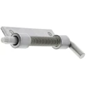 Pinet Raw 304 Stainless Steel Latch Hinge with Spring Loaded Pin, Bolt-On Fixing, 82 mm x 18.2 mm x 2.8 mm 12A3859