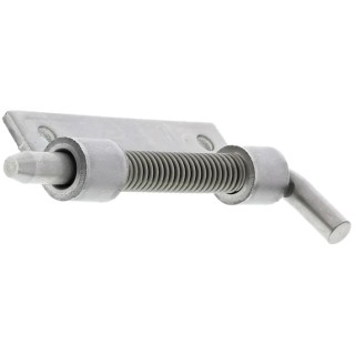Pinet Raw 304 Stainless Steel Latch Hinge with Spring Loaded Pin, Bolt-On Fixing, 82 mm x 18.2 mm x 2.8 mm 12A3859
