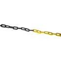 JSP Yellow and Black Barrier & Stanchion Chain Link Polyethylene HDC000-265-300