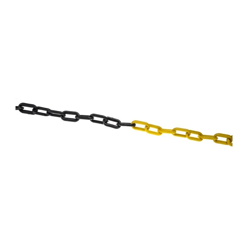 JSP Yellow and Black Barrier & Stanchion Chain Link Polyethylene HDC000-265-300