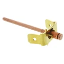 POP Copper Coated Plain Steel Earth Tab Rivet 4mm Diameter 5.3mm Length 2mm Max Material Thickness PMC 2/6.3