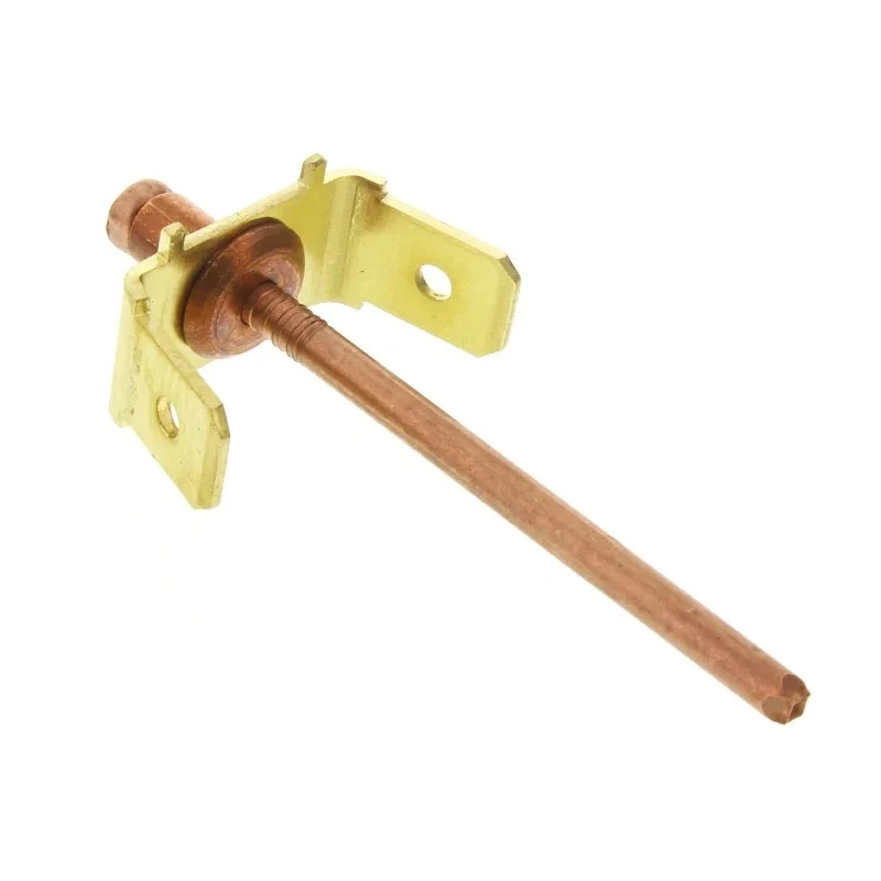 POP Copper Coated Plain Steel Earth Tab Rivet 4mm Diameter 5.3mm Length 2mm Max Material Thickness PMC 2/6.3