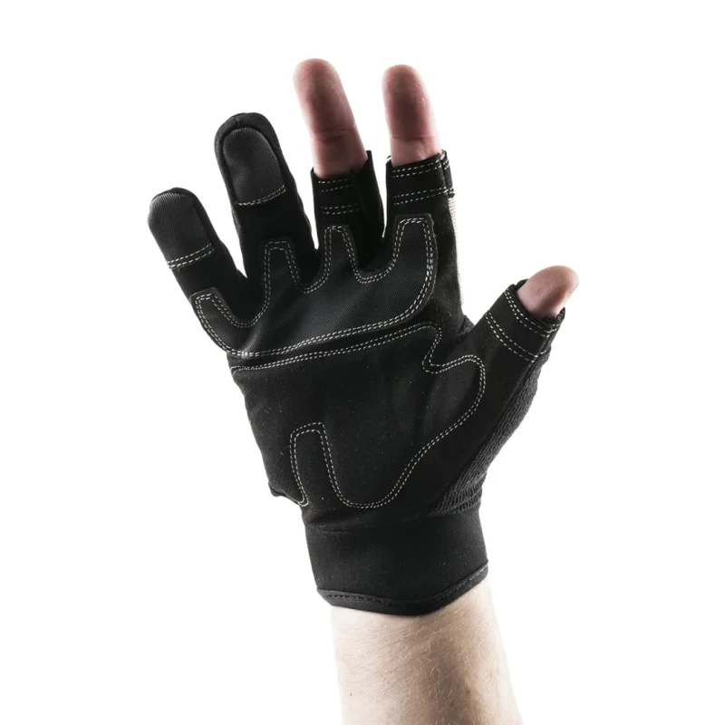Polyco Healthline Multi-Task 3 Black PVC Work Gloves Size 9 Uncoated Coating MT3/09