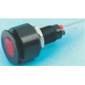 Marl Red Panel Mount Indicator 24V dc 20mA Flush Bezel Black 696-301-22