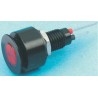 Marl Red Panel Mount Indicator 24V dc 20mA Flush Bezel Black 696-301-22