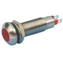 Marl Panel Mount LED Indicator 524 Series, Red LED, 8.1 mm Mount Hole, Diffused Lens, IP67, 28V DC 524-501-22