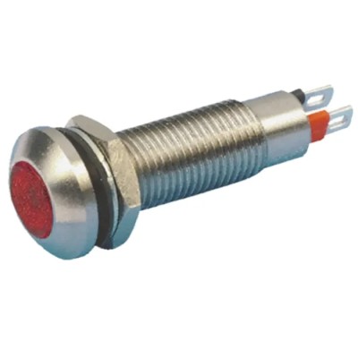 Marl Panel Mount LED Indicator 524 Series, Red LED, 8.1 mm Mount Hole, Diffused Lens, IP67, 28V DC 524-501-22