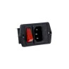 Bulgin C14 Straight Panel Mount IEC Connector 250V 10A Female Quick Connect BVA01/Z0000/02