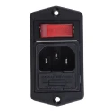 Bulgin C14 Straight Panel Mount IEC Connector 250V 10A Female Quick Connect BVA01/Z0000/02