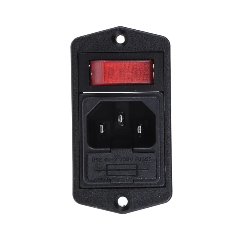 Bulgin C14 Straight Panel Mount IEC Connector 250V 10A Female Quick Connect BVA01/Z0000/02