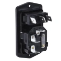 Bulgin C14 Straight Panel Mount IEC Connector 250V 10A Female Quick Connect BVA01/Z0000/02