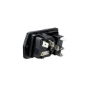 Bulgin C14 Straight Panel Mount IEC Connector 250V 10A Female Quick Connect BVA01/Z0000/02