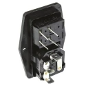Bulgin C14 Straight Panel Mount IEC Connector 250V Female with 5 x 20 mm Fuse Size 10A BVB01/Z0000/10