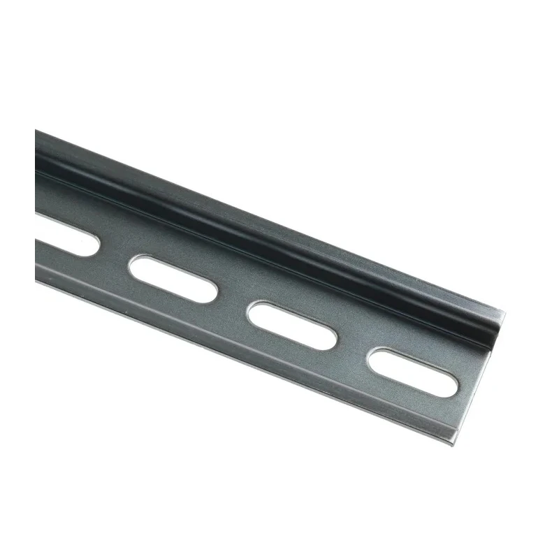 RS PRO Steel Perforated DIN Rail, 1 m x 35mm x 7.5 mm 467-416