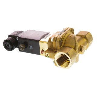 Burkert Solenoid Valve 2 Port Normally Closed, Brass Body, 24V DC, 10 bar, Orifice 20mm 134434