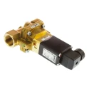 Burkert Solenoid Valve 2 Port Normally Closed, Brass Body, 24V DC, 10 bar, Orifice 20mm 134434