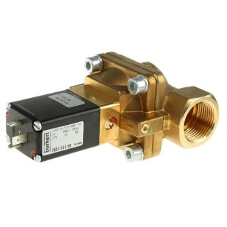Burkert Solenoid Valve 2 Port NC Brass Body 24V DC 10 bar 25mm Orifice 5282 Series 134438