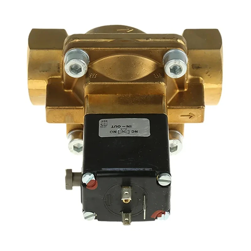 Burkert Solenoid Valve 2 Port NC Brass Body 24V DC 10 bar 25mm Orifice 5282 Series 134438