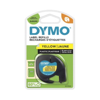 Dymo Black on Yellow Label Printer Tape 12 mm Width 4 m Length S0721620