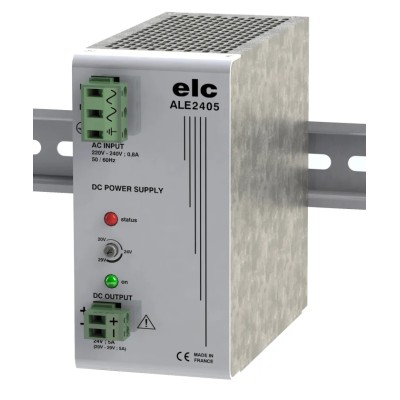 ELC ALE Switched Mode DIN Rail Power Supply 220-240V ac 29V dc 5 A Output 150 W ALE2405