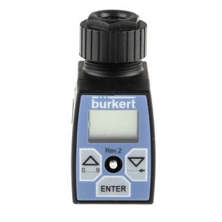 Burkert 8605 Series Panel Flow Controller, PWM Output, 24V DC, 2A, LCD Display 178354