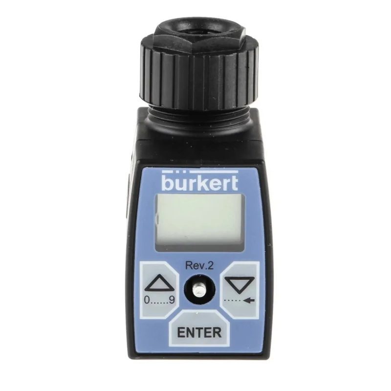 Burkert 8605 Series Panel Flow Controller, PWM Output, 24V DC, 2A, LCD Display 178354