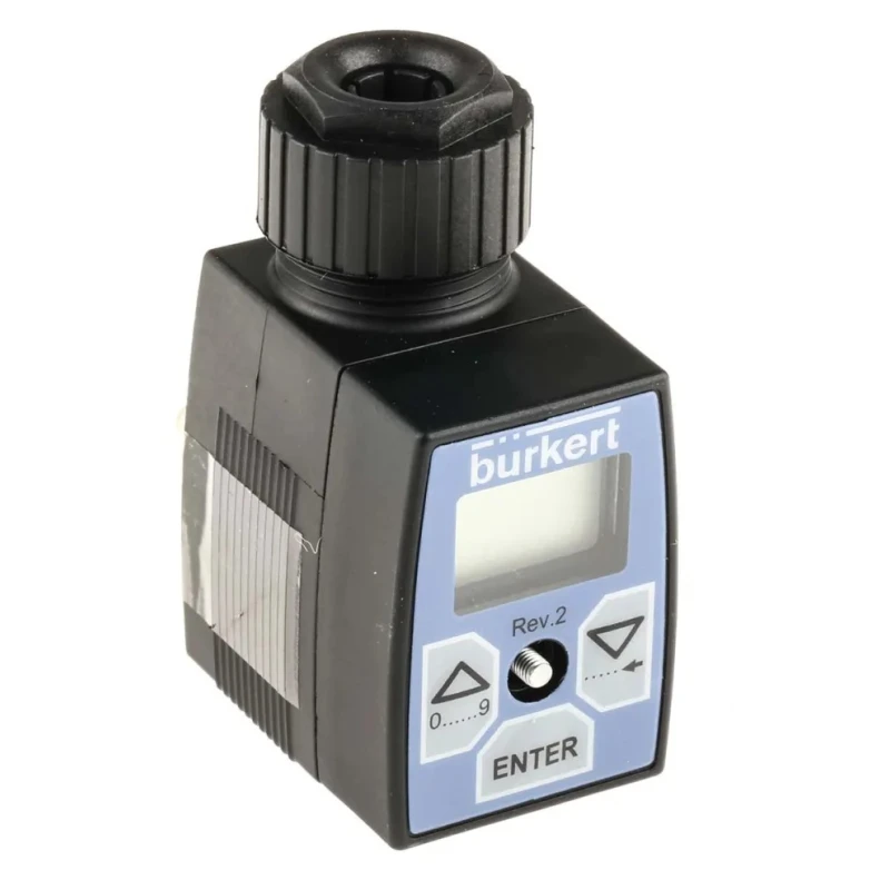 Burkert 8605 Series Panel Flow Controller, PWM Output, 24V DC, 2A, LCD Display 178354