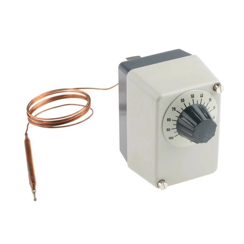 Jumo Capillary Thermostat 100 °C Max Automatic Reset 1 NO/1 NC 10 A Surface 603021/01-2-025-30-1000-40-10-00-00-000-00-6/000