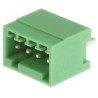 Phoenix Contact MCV 0.5/4-G-2.5 Series Pluggable Terminal Block, 4-Contact, 2.5 mm Pitch, 1 Row, Green, Polyamide 1881574