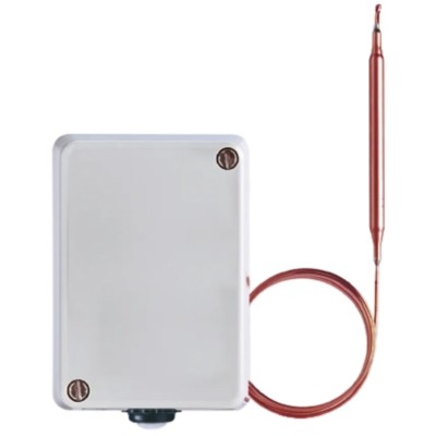 Jumo Capillary Thermostat, 300 °C Max, Manual Reset, 1 NO/1 NC Contact, 10 603021/02-2-064-30-2000-40-10-00-00-000-00-6/000
