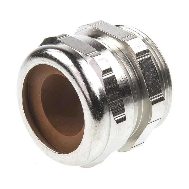 HARTING EMC Series Metallic Metal Cable Gland with Thread, 17 mm Min. Cable Diameter, 21 mm Max., IP68, Nickel Plated PG29