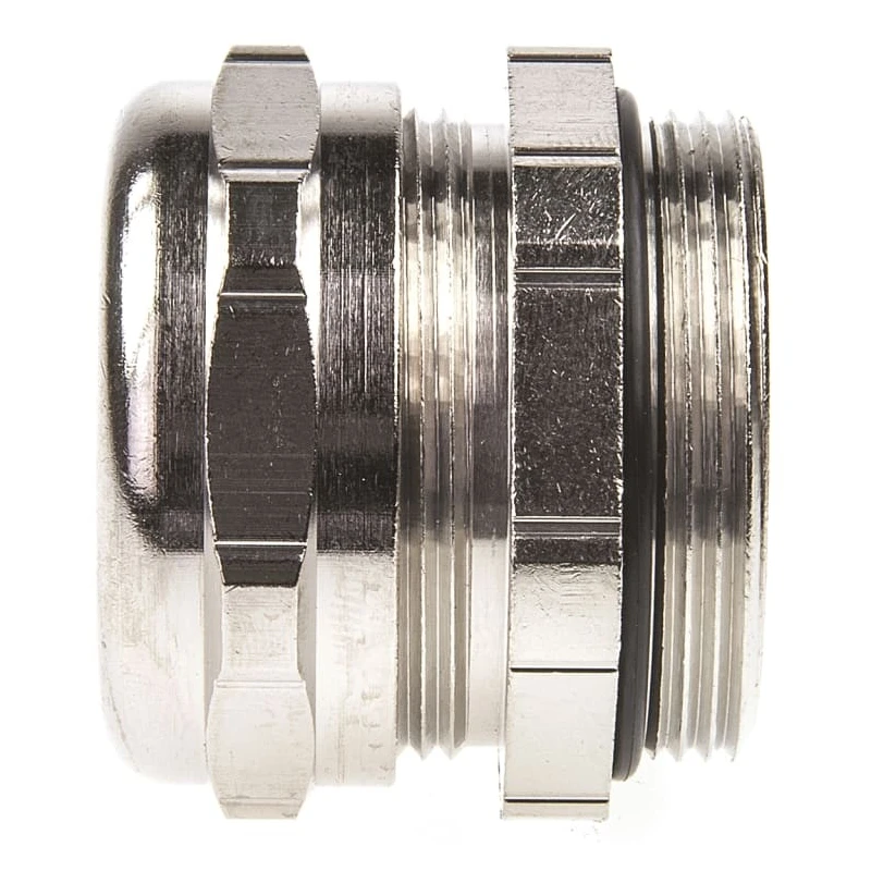 HARTING EMC Series Metallic Metal Cable Gland with Thread, 17 mm Min. Cable Diameter, 21 mm Max., IP68, Nickel Plated PG29