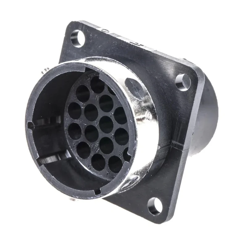 ITT Cannon Circular Connector 19 Contacts Panel Mount Socket Male IP65 Trident Ringlock Series TR1619RMS1NB / 192926-0470