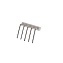 Molex KK 254 Series Right Angle Through Hole Pin Header, 5 Contact, 2.54 mm Pitch, 1 Row, Unshrouded 22-05-2051