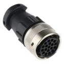ITT Cannon Industrial Circular Connector 19 Contacts Cable Standard Socket Female IP65 Trident Ringlock Series 192990-5450