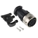 ITT Cannon Industrial Circular Connector 19 Contacts Cable Standard Socket Female IP65 Trident Ringlock Series 192990-5450