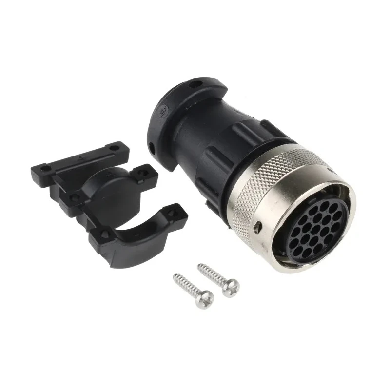 ITT Cannon Industrial Circular Connector 19 Contacts Cable Standard Socket Female IP65 Trident Ringlock Series 192990-5450