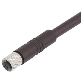 binder Female 3 Way Straight to Unterminated 4 Way Free End Sensor Actuator Cable 2m 79-3102-32-03