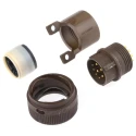 ITT Cannon MIL Spec Circular Connector Copper Alloy Straight 12 Way Cable Male Contacts Shell Size 14 KPT06F14-12P