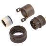 ITT Cannon MIL Spec Circular Connector Copper Alloy Straight 12 Way Cable Male Contacts Shell Size 14 KPT06F14-12P