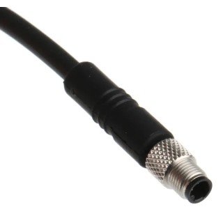 binder Female 3 Way Straight to Unterminated 4 Way Free End Sensor Actuator Cable 2m 79-3107-52-04