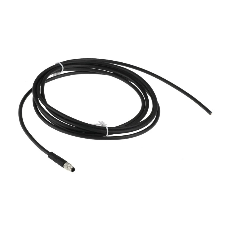 binder Female 3 Way Straight to Unterminated 4 Way Free End Sensor Actuator Cable 2m 79-3107-52-04