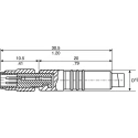 binder Female 3 Way Straight to Unterminated 4 Way Free End Sensor Actuator Cable 2m 79-3107-52-04
