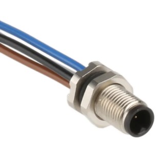 binder Circular Connector, 4 Contacts, Panel Mount, M5 Socket Male, IP67, Metal Housing, 60V, 1A, 707 Series 09-3111-86-04