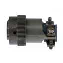 ITT Cannon MIL Spec Circular Connector Cable Mount Plug, Copper Alloy Contacts, Olive Drab Cadmium Plated KPT06F14-12S