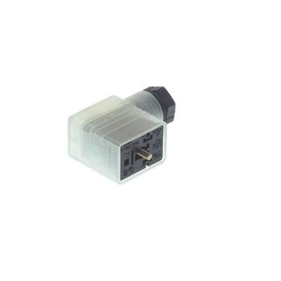 Hirschmann DIN 43650 Connector Indicator Light 250 V AC, 250 V DC, 8A, PG9 Cable 933715100 GMNL 209 NJ LED 230 YE black
