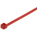 HellermannTyton Inside Serrated Cable Tie, Red Polyamide 66, 100 mm x 2.5 mm, 80N Tensile Strength 116-01812 T18R-PA66-RD