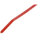 HellermannTyton Inside Serrated Cable Tie, Red Polyamide 66, 100 mm x 2.5 mm, 80N Tensile Strength 116-01812 T18R-PA66-RD