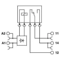 Phoenix Contact Electromechanical Interface Relay DIN Rail Mount 24V DC Coil 9mA SPDT 6A 2966171